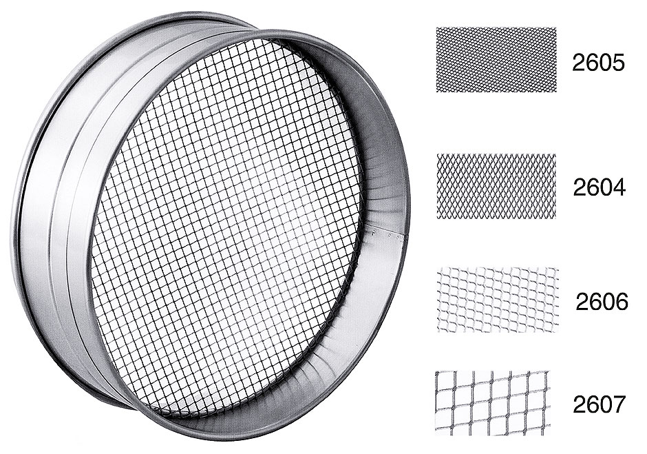 Setaccio Rotondo a maglia grossa Ø 30,0 cm – Dimensione foro 3 x 3 mm Setaccio Rotondo a maglia grossa Ø 30,0 cm – Dimensione foro 3 x 3 mm