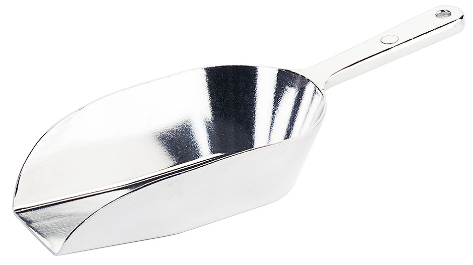 Paletta in alluminio 0,25 L - Paletta 15,0 x 9,0 cm - Lunghezza 25,0 cm