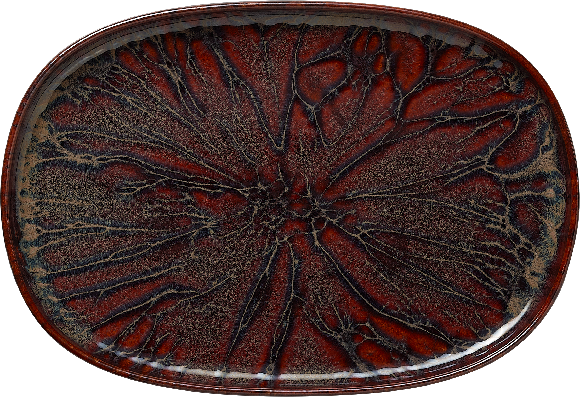 ROCKZZERO® ONE – Piatto da portata, 33 x 23 cm, serie Amazonas