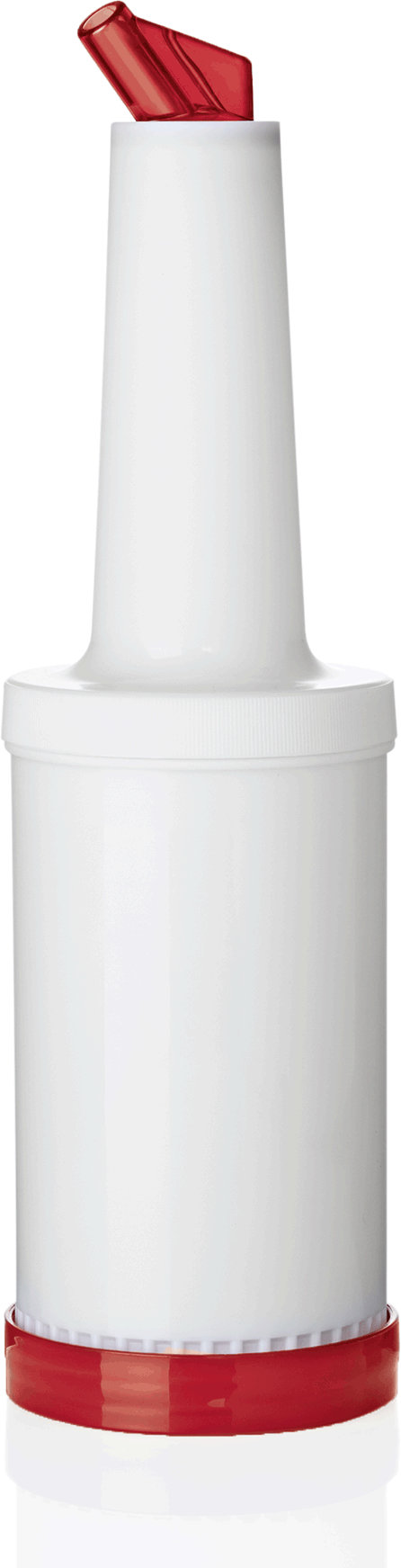 Bottiglia Dosatrice e da Conservazione, 1,0 Ltr. Rosso, in PP Bottiglia Dosatrice e da Conservazione, 1,0 Ltr. Rosso, in PP