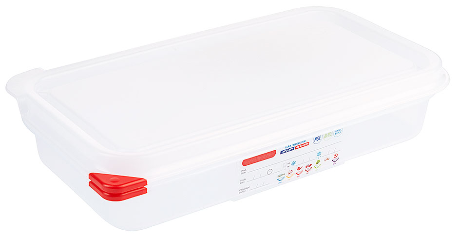 Contenitore Gastronorm GN 1/3 H 65 mm, HACCP, Volume 2,5 L Contenitore Gastronorm GN 1/3 H 65 mm, HACCP, Volume 2,5 L