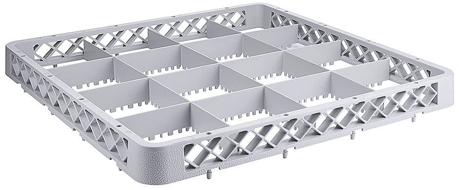Estensione per cestello, 16 scomparti Ø bicchiere 11,5 cm Estensione per cestello, 16 scomparti Ø bicchiere 11,5 cm