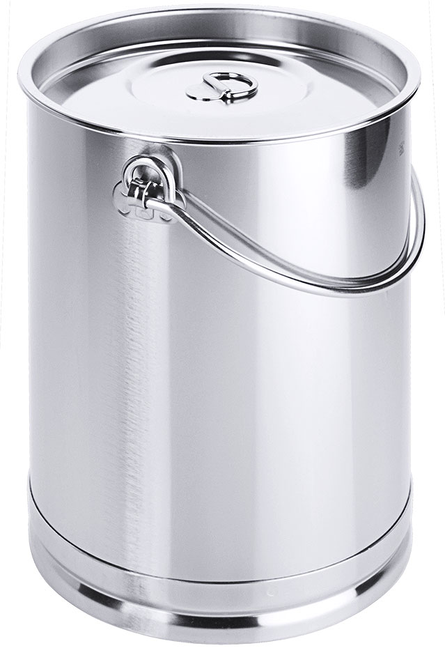Secchio Cilindrico Ø 17,5 cm - 5 Litri - con Cerchio di Base Secchio Cilindrico Ø 17,5 cm - 5 Litri - con Cerchio di Base