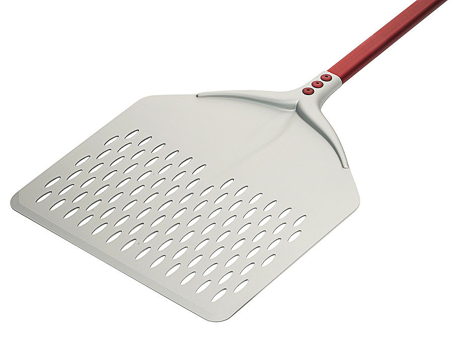 Pala per Pizza Perforata - Pala 50,0 × 50,0 cm - Manico 120,0 cm Pala per Pizza Perforata - Pala 50,0 × 50,0 cm - Manico 120,0 cm