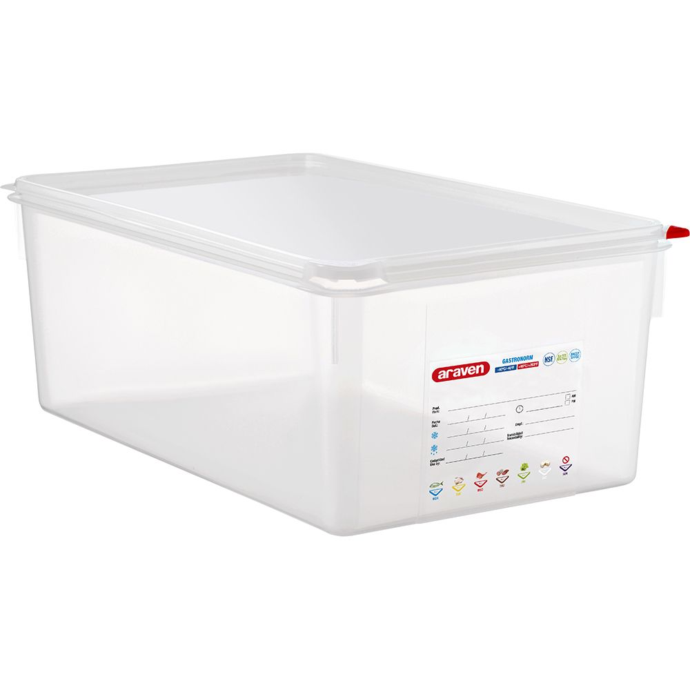 ARAVEN Contenitore GN con Coperchio - GN 1/1 (H 200 mm) ARAVEN Contenitore GN con Coperchio - GN 1/1 (H 200 mm)