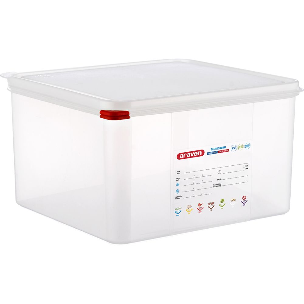 ARAVEN Contenitore GN con Coperchio - GN 2/3 (H 200 mm) ARAVEN Contenitore GN con Coperchio - GN 2/3 (H 200 mm)