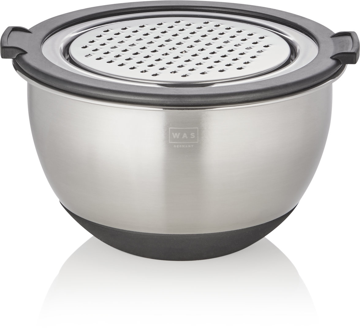 Set Ciotole, Ø 19-27 cm, Inserti per Taglio, Antiscivolo, Acciaio Inox