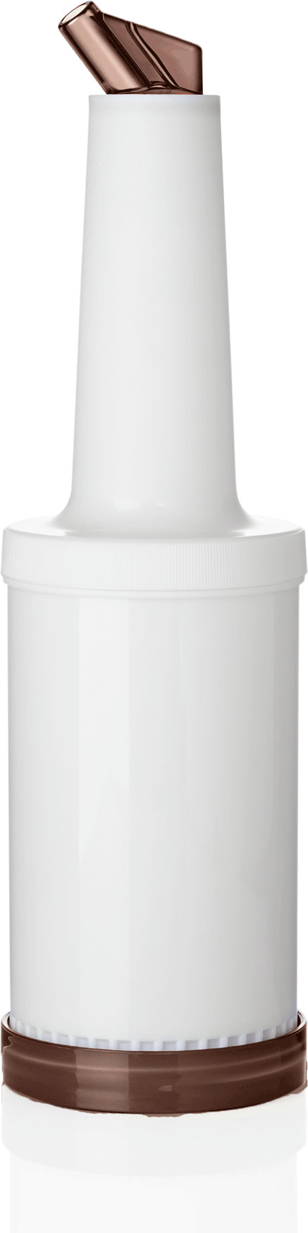 Bottiglia Dosatrice e da Conservazione, 1,0 Ltr. Marrone, in PP