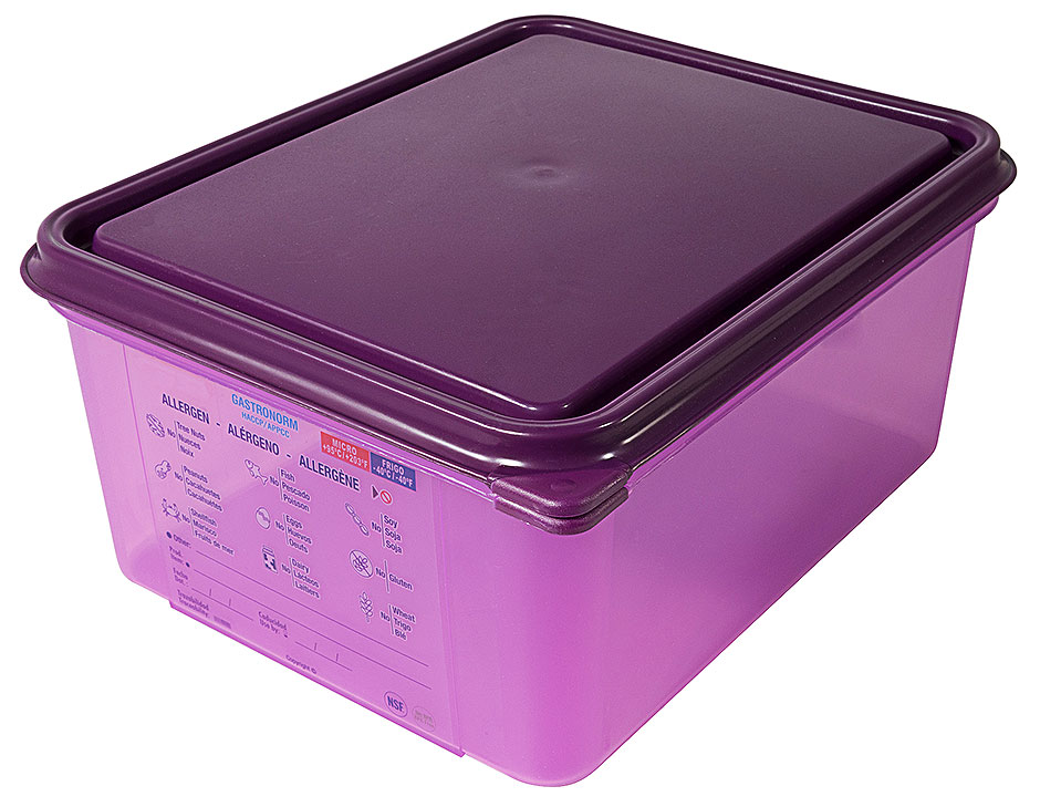 Contenitore GN 1/2 per allergeni – profondità 15 cm – volume 10,0 litri