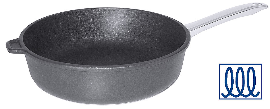 Padella in ALU Fuso Ø 28 cm, Altezza 7,0 cm, Manico 20 cm