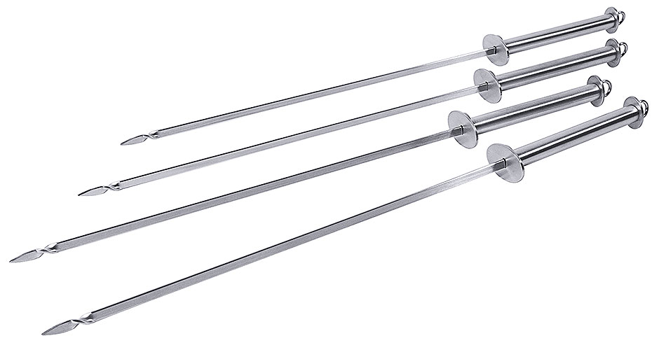 Grillspieße - Klingenblänge 32,0 cm - Länge 45,0 cm - Preis Set a© 4 St, Grillspieße - Klingenblänge 32,0 cm - Länge 45,0 cm - Preis Set a© 4 St,