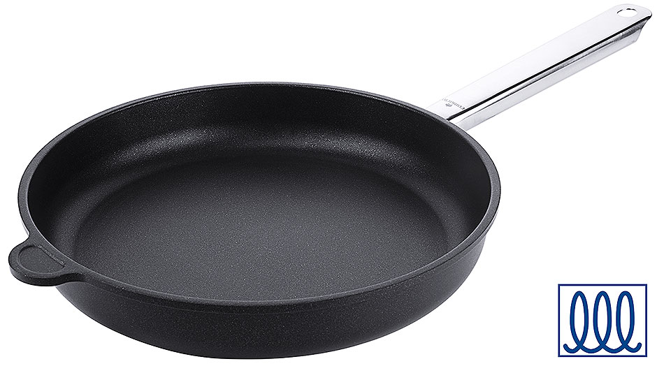 Padella in Alluminio Fuso Ø 28 cm, Altezza 5,0 cm, Ø fondo 21,5 cm