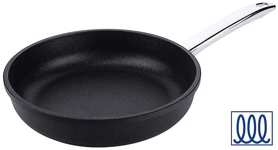 Padella in Alluminio Fuso Ø 24 cm, Altezza 5,0 cm, Ø fondo 18,0 cm